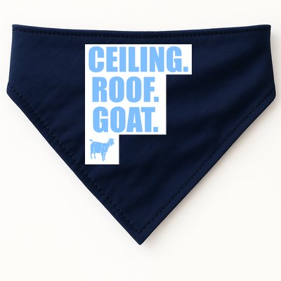 Ceiling. Roof. Goat. The Ceiling is the Roof The Goat of Basketball USA-Made Doggie Bandana