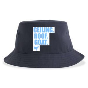 Ceiling. Roof. Goat. The Ceiling is the Roof The Goat of Basketball Sustainable Bucket Hat