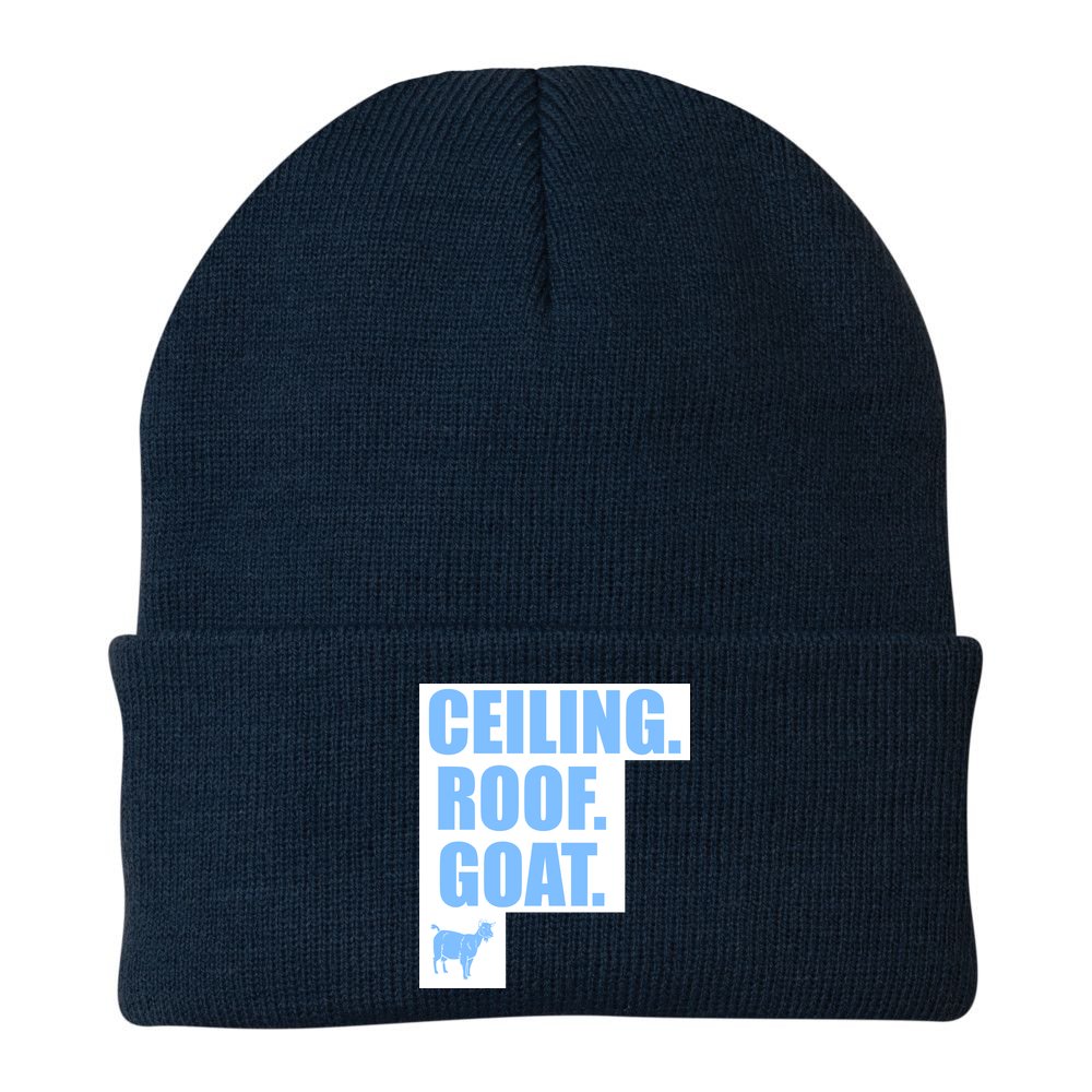 Ceiling. Roof. Goat. The Ceiling is the Roof The Goat of Basketball Beanie