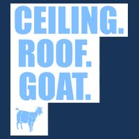 Ceiling. Roof. Goat. The Ceiling is the Roof The Goat of Basketball Drawstring Bag