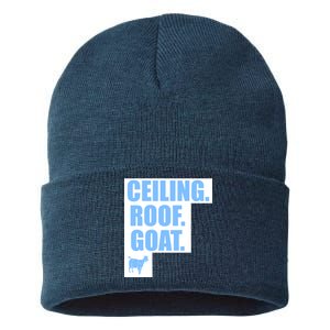 Ceiling. Roof. Goat. The Ceiling is the Roof The Goat of Basketball Sustainable Knit Beanie