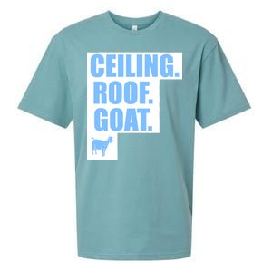 Ceiling. Roof. Goat. The Ceiling is the Roof The Goat of Basketball Sueded Cloud Jersey T-Shirt