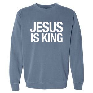 Carew Ellington Jesus Is King Garment-Dyed Sweatshirt