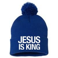 Carew Ellington Jesus Is King Pom Pom 12in Knit Beanie