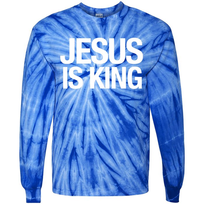 Carew Ellington Jesus Is King Tie-Dye Long Sleeve Shirt