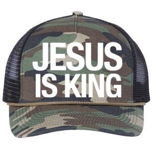 Carew Ellington Jesus Is King Retro Rope Trucker Hat Cap