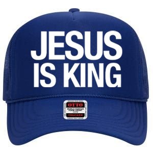 Carew Ellington Jesus Is King High Crown Mesh Back Trucker Hat