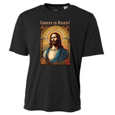 Christian Easter Jesus Christ Is Risen Cooling Performance Crew T-Shirt