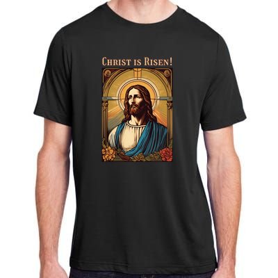 Christian Easter Jesus Christ Is Risen Adult ChromaSoft Performance T-Shirt