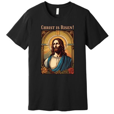 Christian Easter Jesus Christ Is Risen Premium T-Shirt