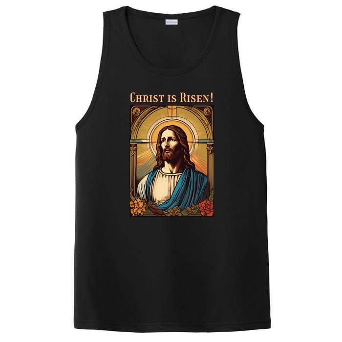 Christian Easter Jesus Christ Is Risen PosiCharge Competitor Tank