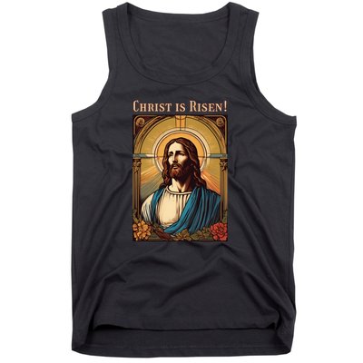 Christian Easter Jesus Christ Is Risen Tank Top