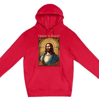 Christian Easter Jesus Christ Is Risen Premium Pullover Hoodie