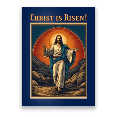 Christian Easter Jesus Christ Is Risen Poster