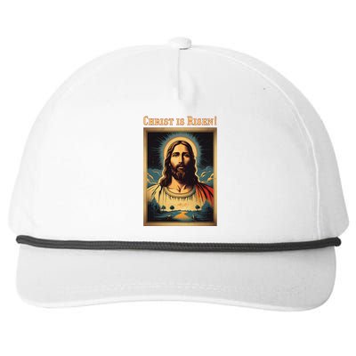 Christian Easter Jesus Christ Is Risen Snapback Five-Panel Rope Hat