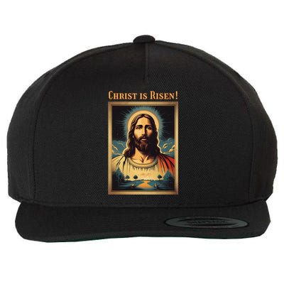 Christian Easter Jesus Christ Is Risen Wool Snapback Cap