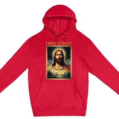 Christian Easter Jesus Christ Is Risen Premium Pullover Hoodie