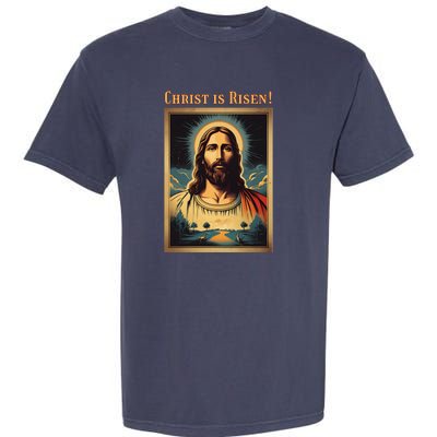 Christian Easter Jesus Christ Is Risen Garment-Dyed Heavyweight T-Shirt