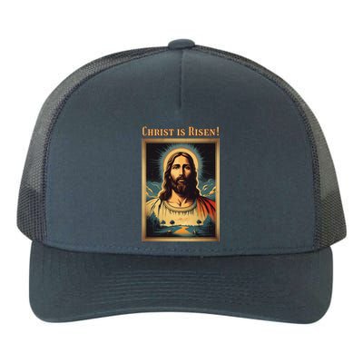 Christian Easter Jesus Christ Is Risen Yupoong Adult 5-Panel Trucker Hat