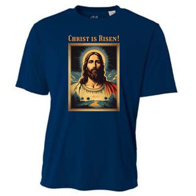 Christian Easter Jesus Christ Is Risen Cooling Performance Crew T-Shirt