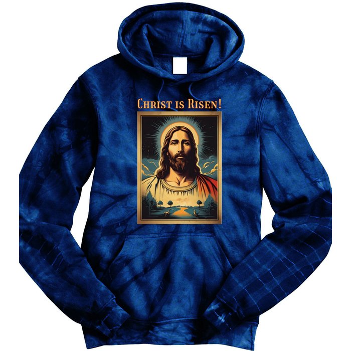 Christian Easter Jesus Christ Is Risen Tie Dye Hoodie