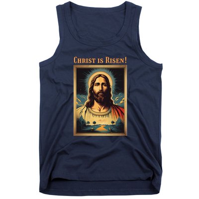 Christian Easter Jesus Christ Is Risen Tank Top