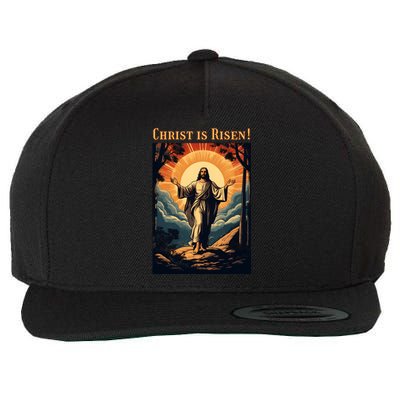 Christian Easter Jesus Christ Is Risen Wool Snapback Cap