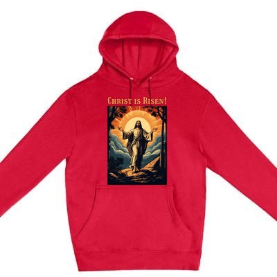 Christian Easter Jesus Christ Is Risen Premium Pullover Hoodie