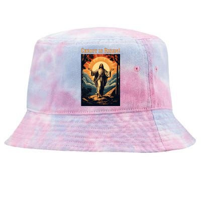 Christian Easter Jesus Christ Is Risen Tie-Dyed Bucket Hat