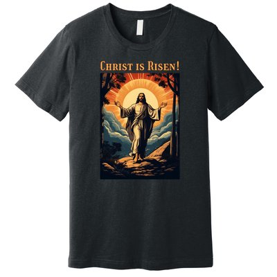 Christian Easter Jesus Christ Is Risen Premium T-Shirt