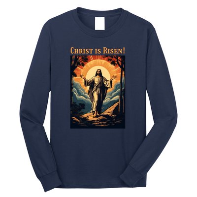 Christian Easter Jesus Christ Is Risen Long Sleeve Shirt