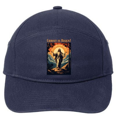 Christian Easter Jesus Christ Is Risen 7-Panel Snapback Hat