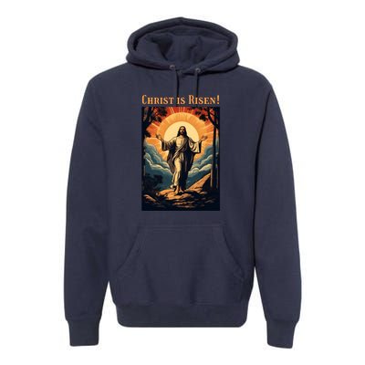 Christian Easter Jesus Christ Is Risen Premium Hoodie