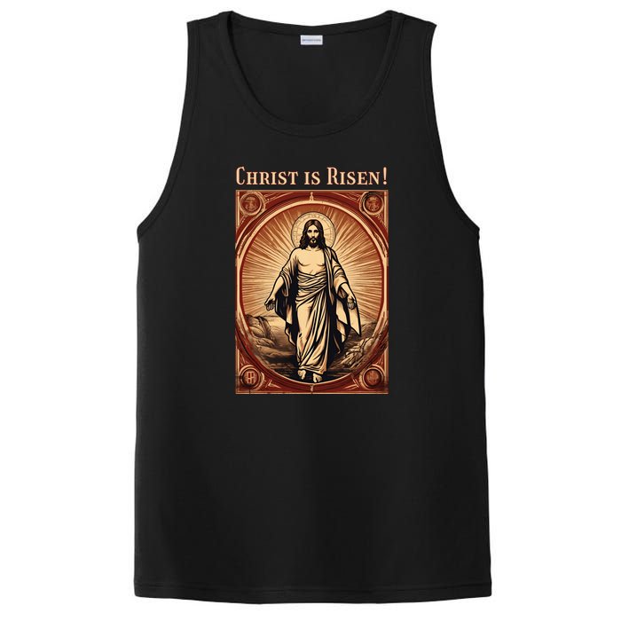 Christian Easter Jesus Christ Is Risen PosiCharge Competitor Tank