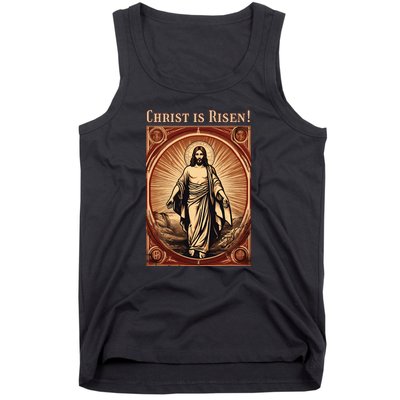 Christian Easter Jesus Christ Is Risen Tank Top