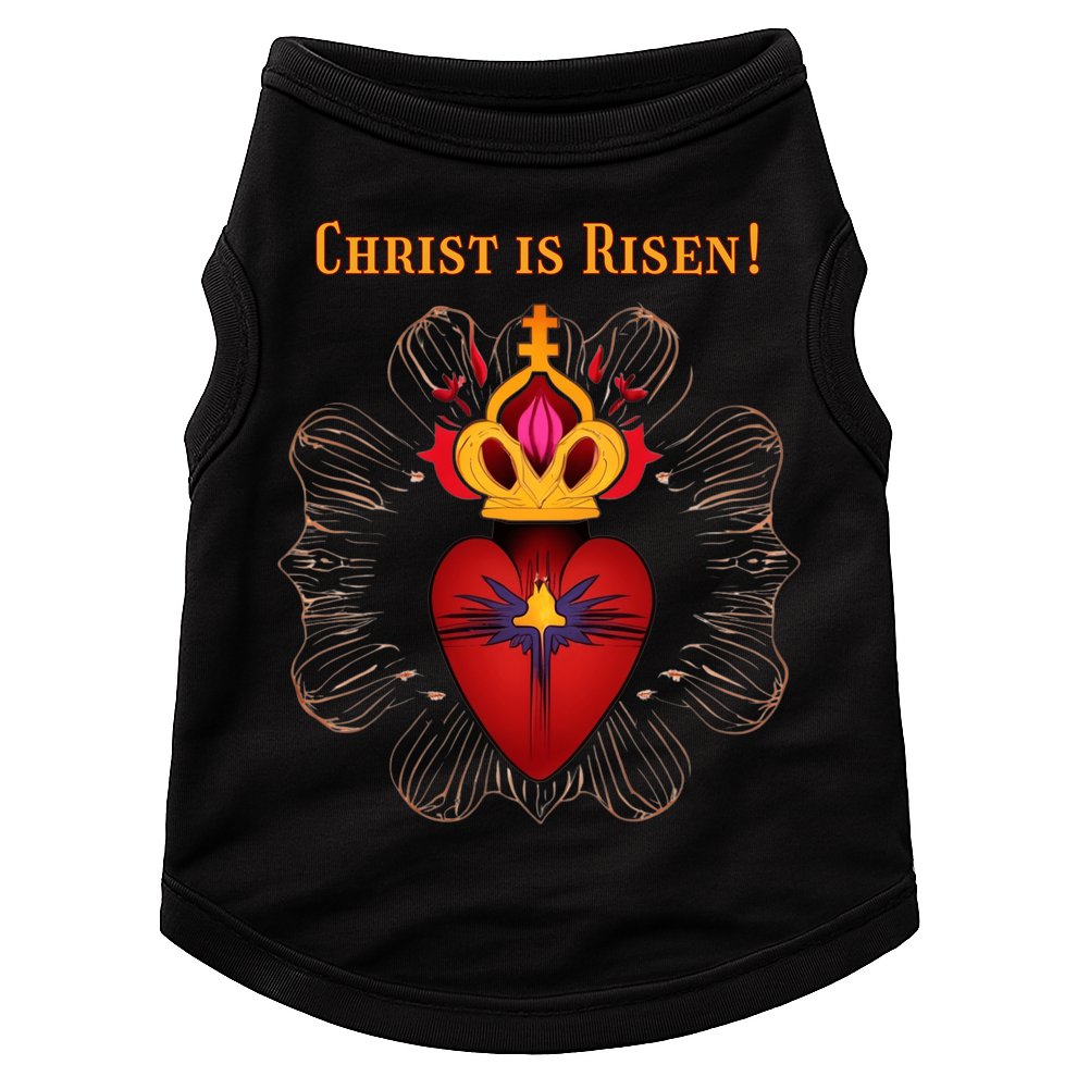 Christian Easter Jesus Christ Is Risen Doggie Tank