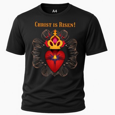 Christian Easter Jesus Christ Is Risen Cooling Performance Crew T-Shirt