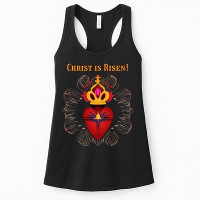 Christian Easter Jesus Christ Is Risen Womens Tank Top