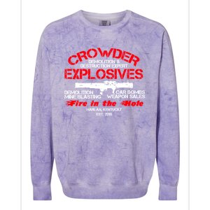 Crowder Explosives Justified Funny Humor Hoodie Colorblast Crewneck Sweatshirt