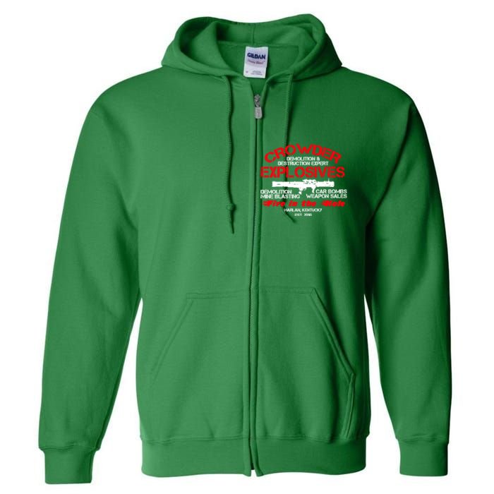 Crowder Explosives Justified Funny Humor Hoodie Full Zip Hoodie