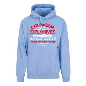 Crowder Explosives Justified Funny Humor Hoodie Unisex Surf Hoodie