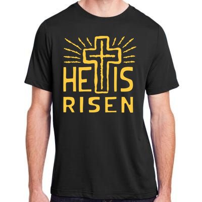 Christian Easter Jesus Christ Is Risen Adult ChromaSoft Performance T-Shirt