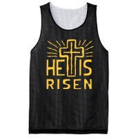 Christian Easter Jesus Christ Is Risen Mesh Reversible Basketball Jersey Tank