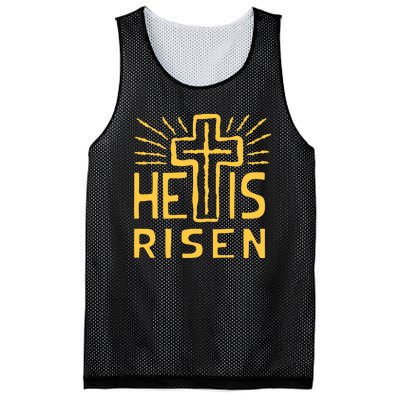 Christian Easter Jesus Christ Is Risen Mesh Reversible Basketball Jersey Tank