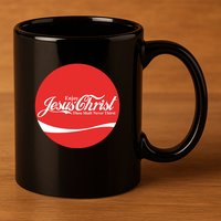 Cool Enjoy Jesus Christ Thou Shalt Mever Thirst 11oz C Handle Ceramic Mug
