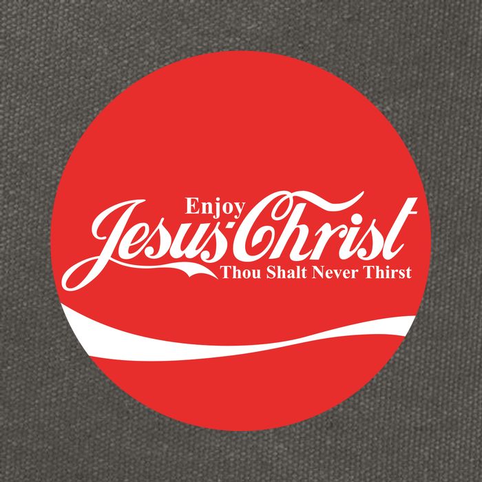 Cool Enjoy Jesus Christ Thou Shalt Mever Thirst Cotton Canvas Backpack