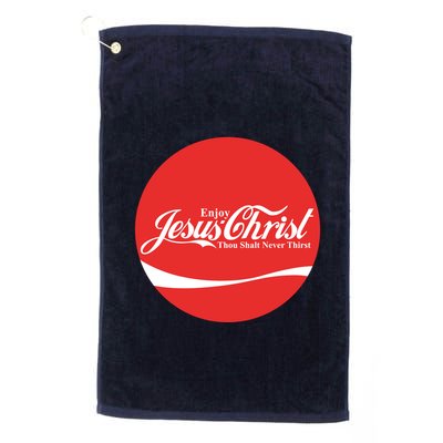Cool Enjoy Jesus Christ Thou Shalt Mever Thirst Golf Towel