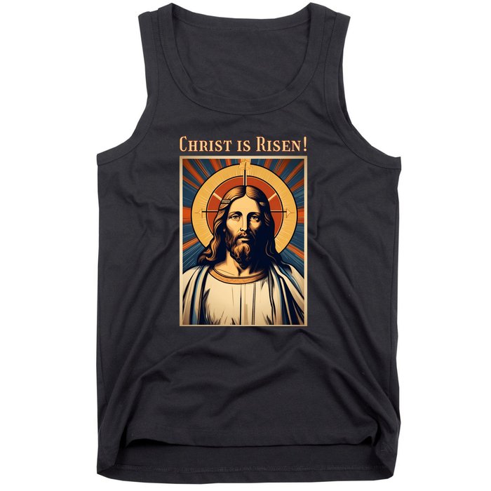 Christian Easter Jesus Christ Is Risen Tank Top