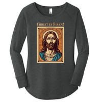 Christian Easter Jesus Christ Is Risen Women's Perfect Tri Tunic Long Sleeve Shirt