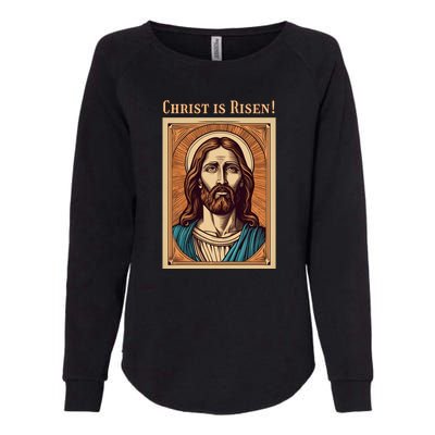 Christian Easter Jesus Christ Is Risen Womens California Wash Sweatshirt